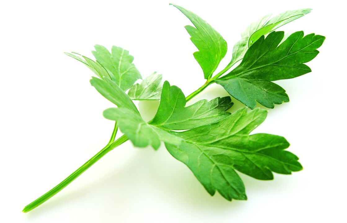 Parsley treats cystitis